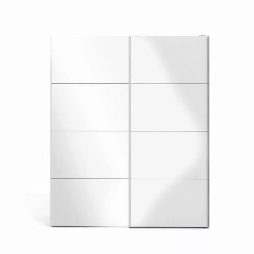 ebuy24 Kleiderschrank Veto Schiebetürenschrank B183 cm 2 Türen weiß und günstig online kaufen