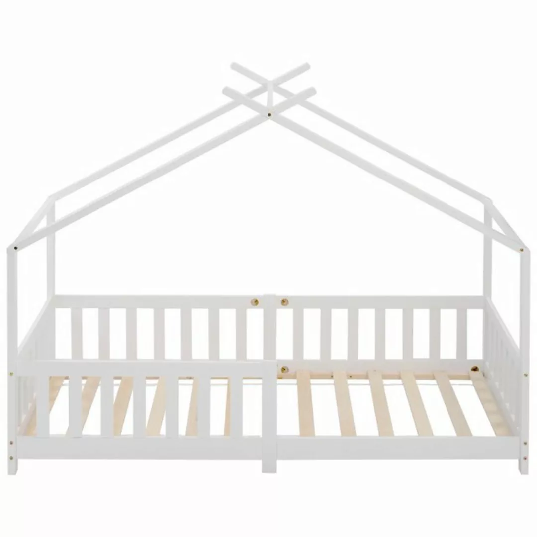 REDOM Kinderbett Kinder Bett Jugendbett Hausbett Kinderhaus Holzbett Massiv günstig online kaufen