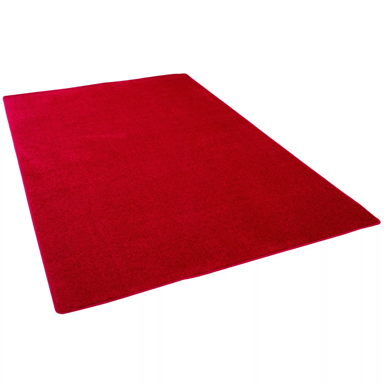 Snapstyle Hochflor Velours Teppich Luna Rot 80x240cm günstig online kaufen