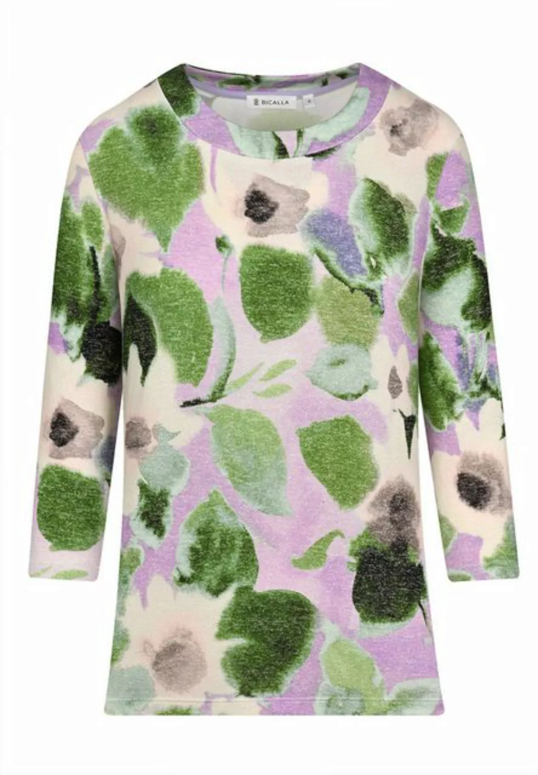 BICALLA T-Shirt Shirt Soft Flowers - 08/lilac-green (1-tlg) günstig online kaufen