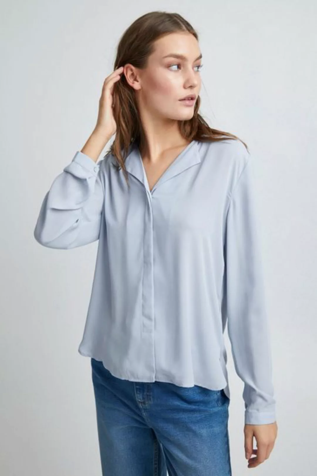 b.young Langarmbluse BYHialice shirt - 20804299 Blusenshirt mit bequemer Pa günstig online kaufen