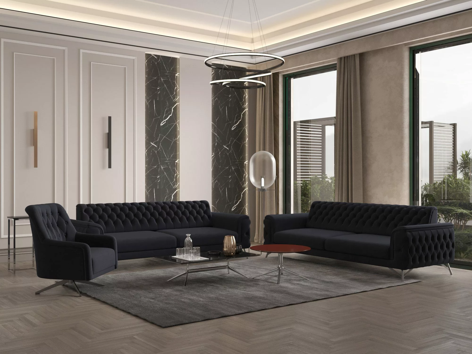 Möbeldreams Sofa Alina Living Kombi-Set Chesterfield günstig online kaufen