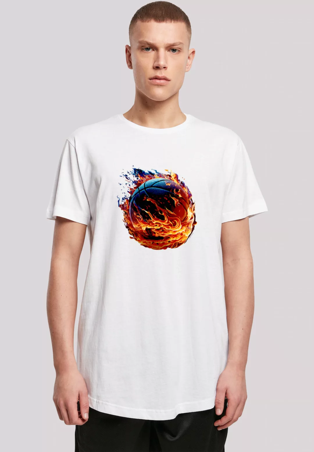 F4NT4STIC T-Shirt "Basketball On Fire Sport LONG", Print günstig online kaufen