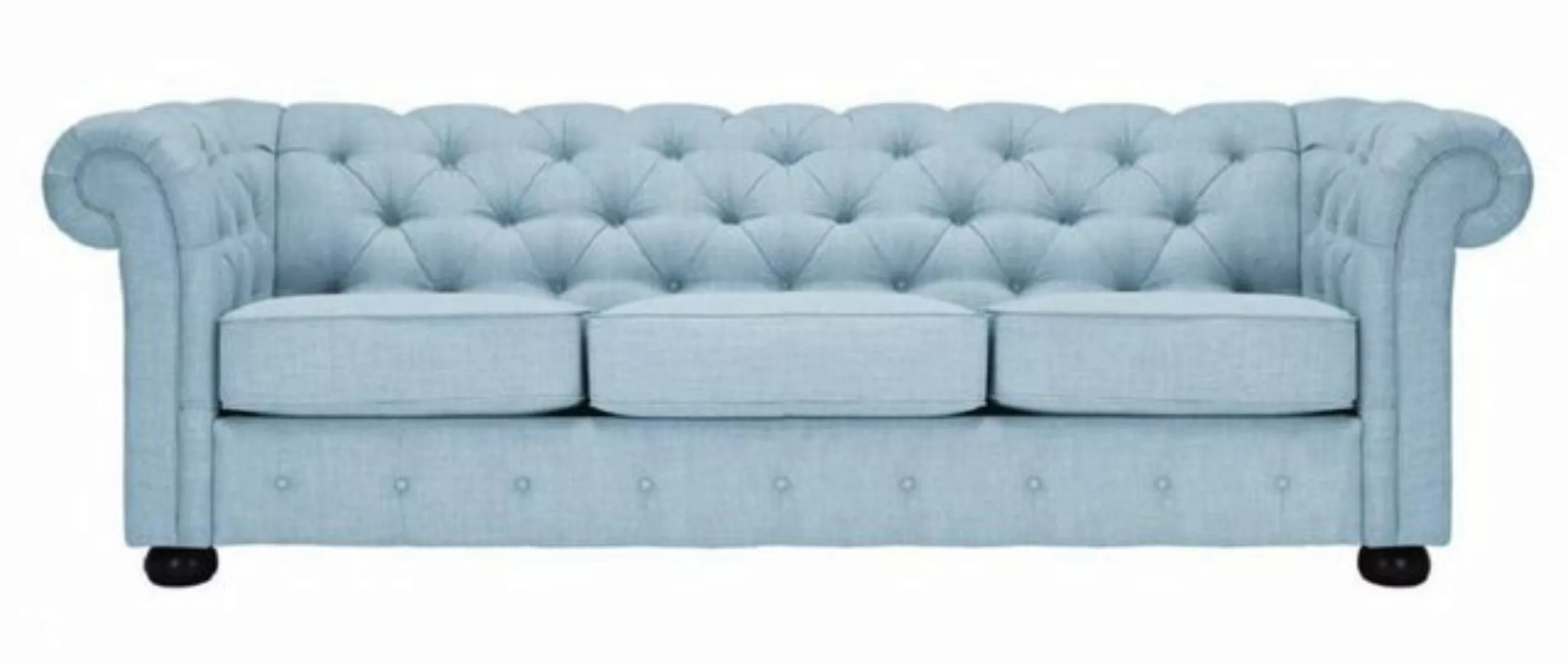 JVmoebel Sofa Beige Chesterfield Wohnzimmer Modern Design Couchen Sofa Samt günstig online kaufen