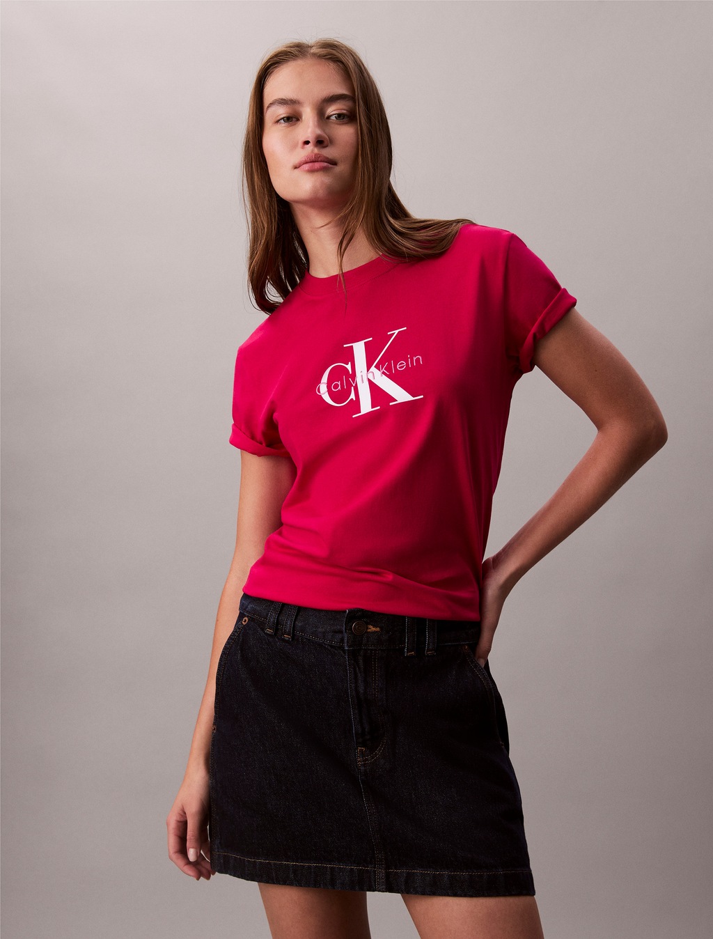 Calvin Klein Jeans T-Shirt "HERO SS CLASSIC MONOLOGO CNECK T", mit großem C günstig online kaufen