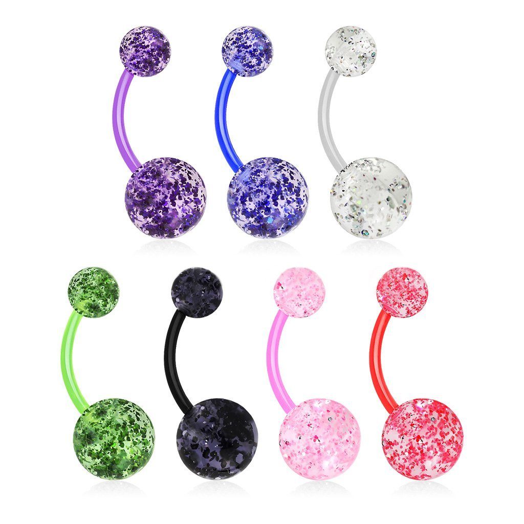 viva-adorno Bauchnabelpiercing Banane Barbell Bioflex Kunststoff günstig online kaufen