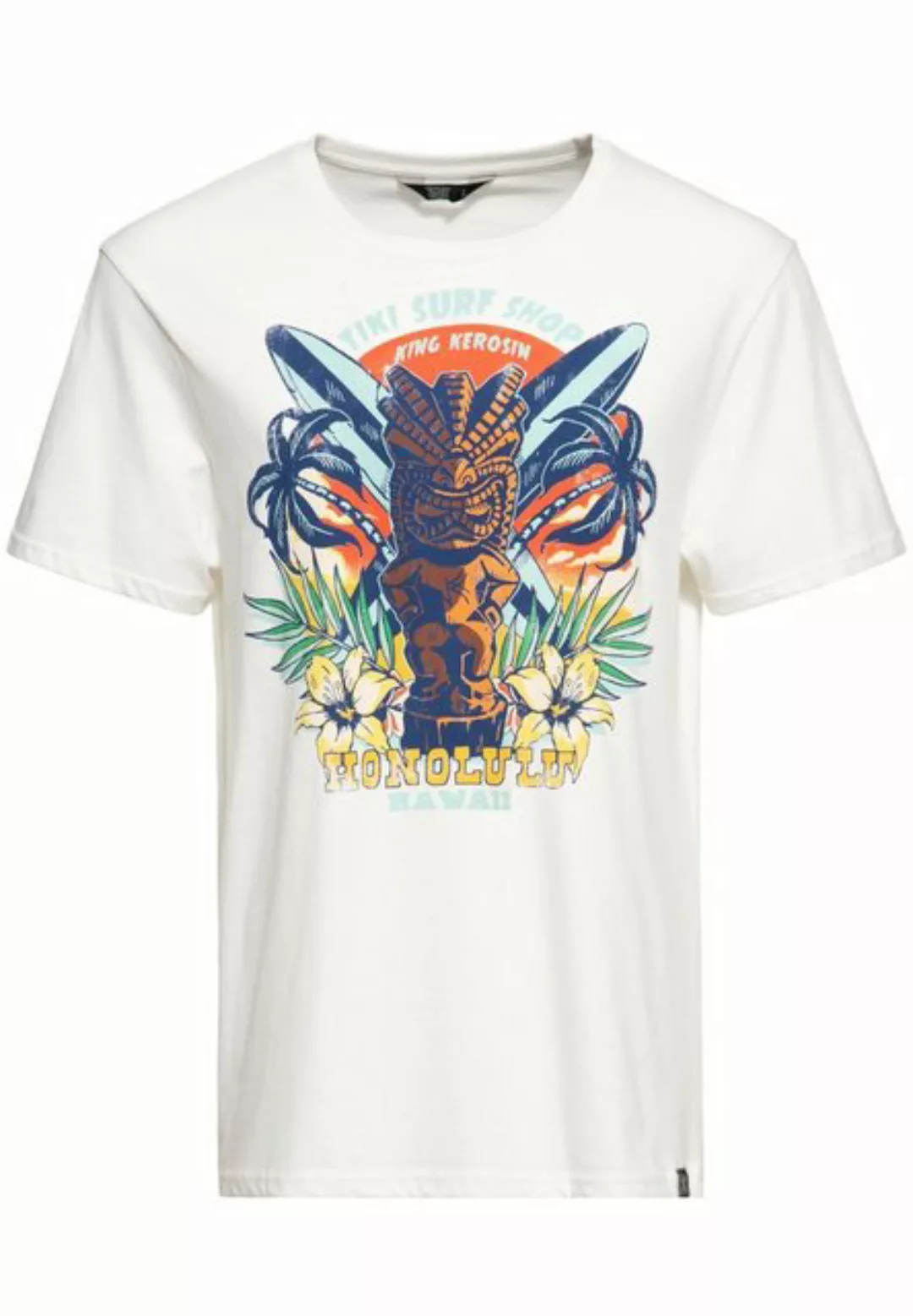 KingKerosin Print-Shirt Tiki Surf Shop (1-tlg) mit Retro Front Print im "Ti günstig online kaufen