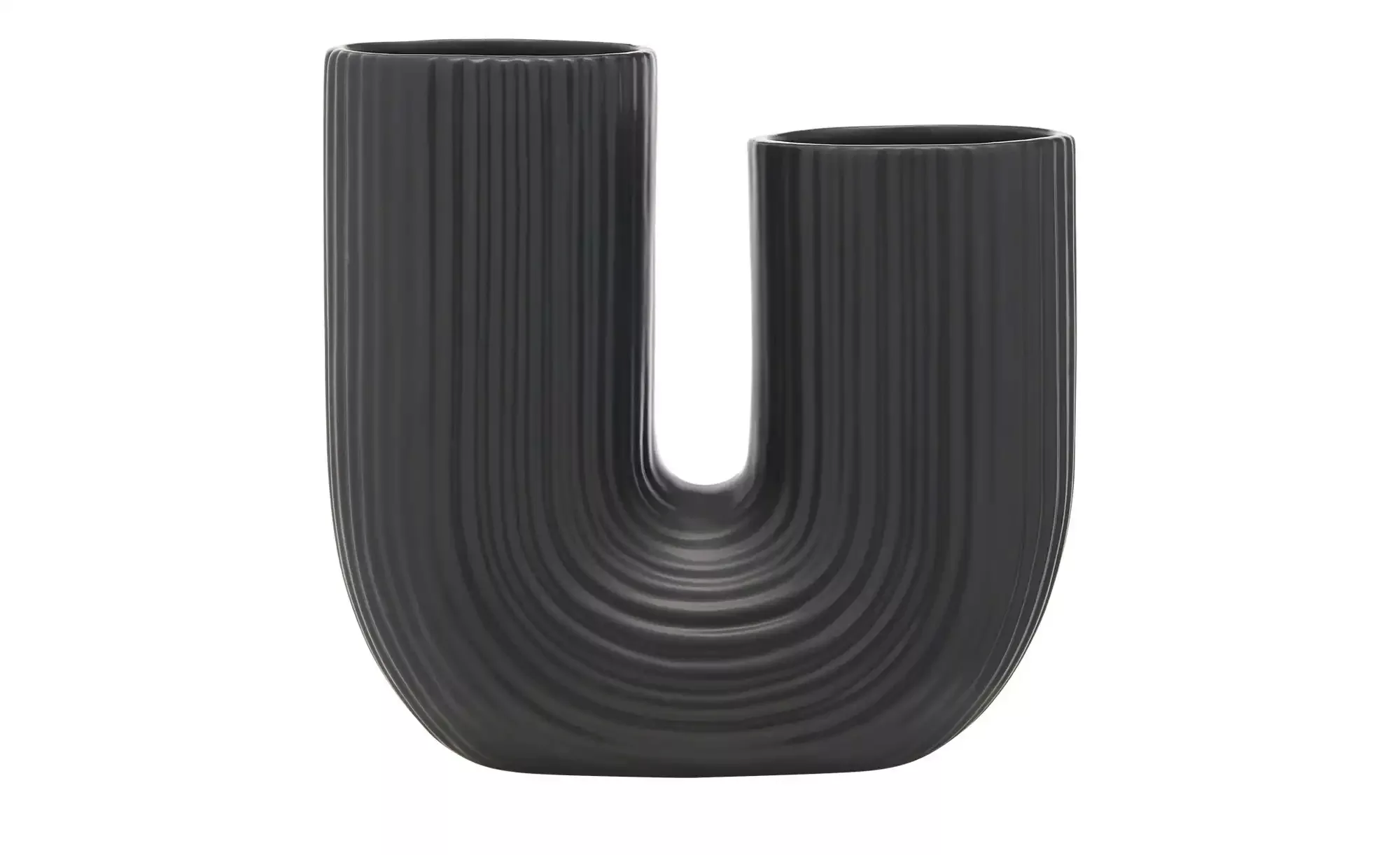 Vase ¦ schwarz ¦ Dolomite ¦ Maße (cm): B: 24,3 H: 23,6 T: 11,7 Accessoires günstig online kaufen