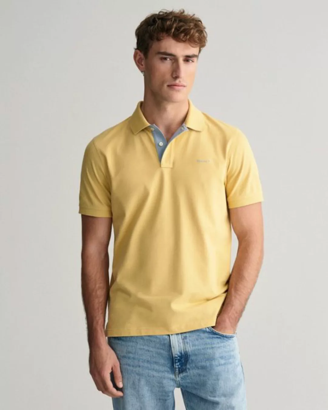 Gant Poloshirt REG CONTRAST PIQUE SS RUGGER mit kontrastfarbenen Einsätzen günstig online kaufen