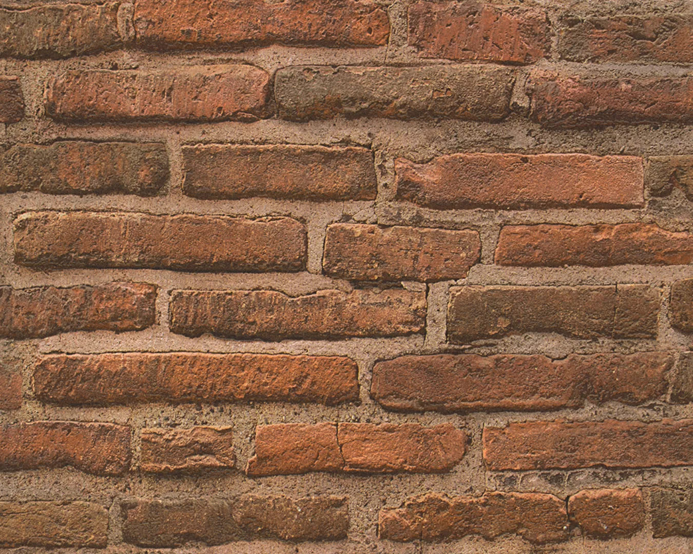 Bricoflor 3D Klinkerstein Tapete in Rot Braun Mauer Vliestapete mit Backste günstig online kaufen