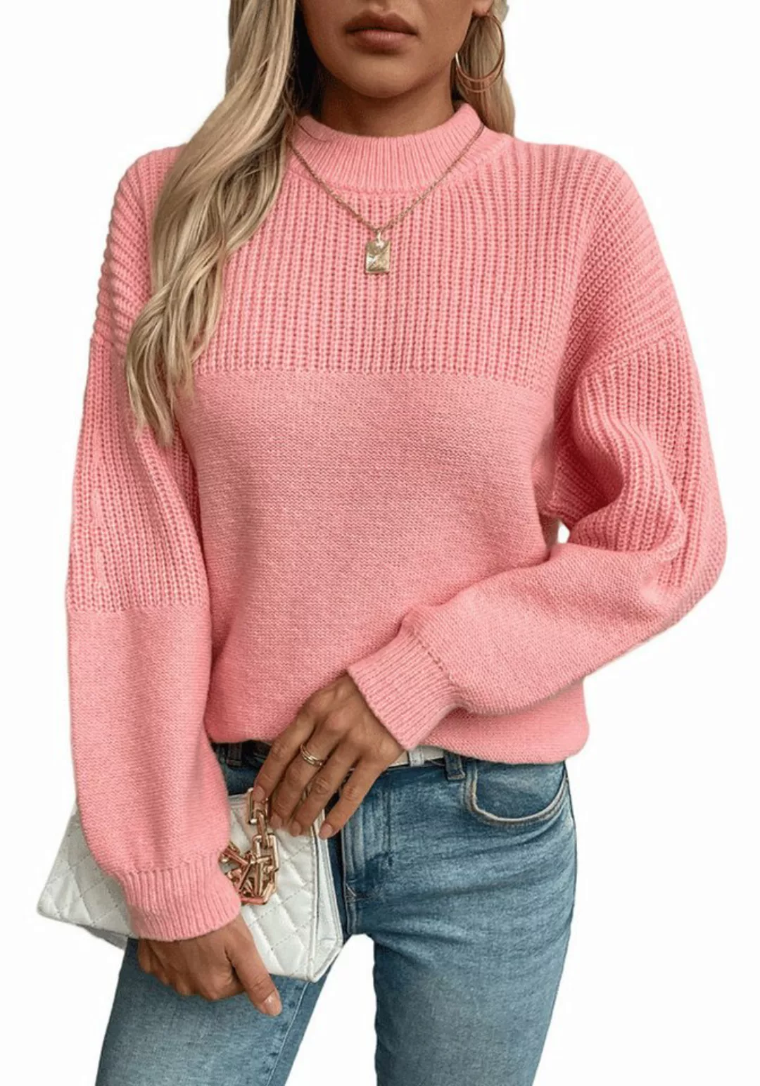 Nebelmeer Strickpullover Rollkragen Pullover Damenmode Strickpullover Herbs günstig online kaufen