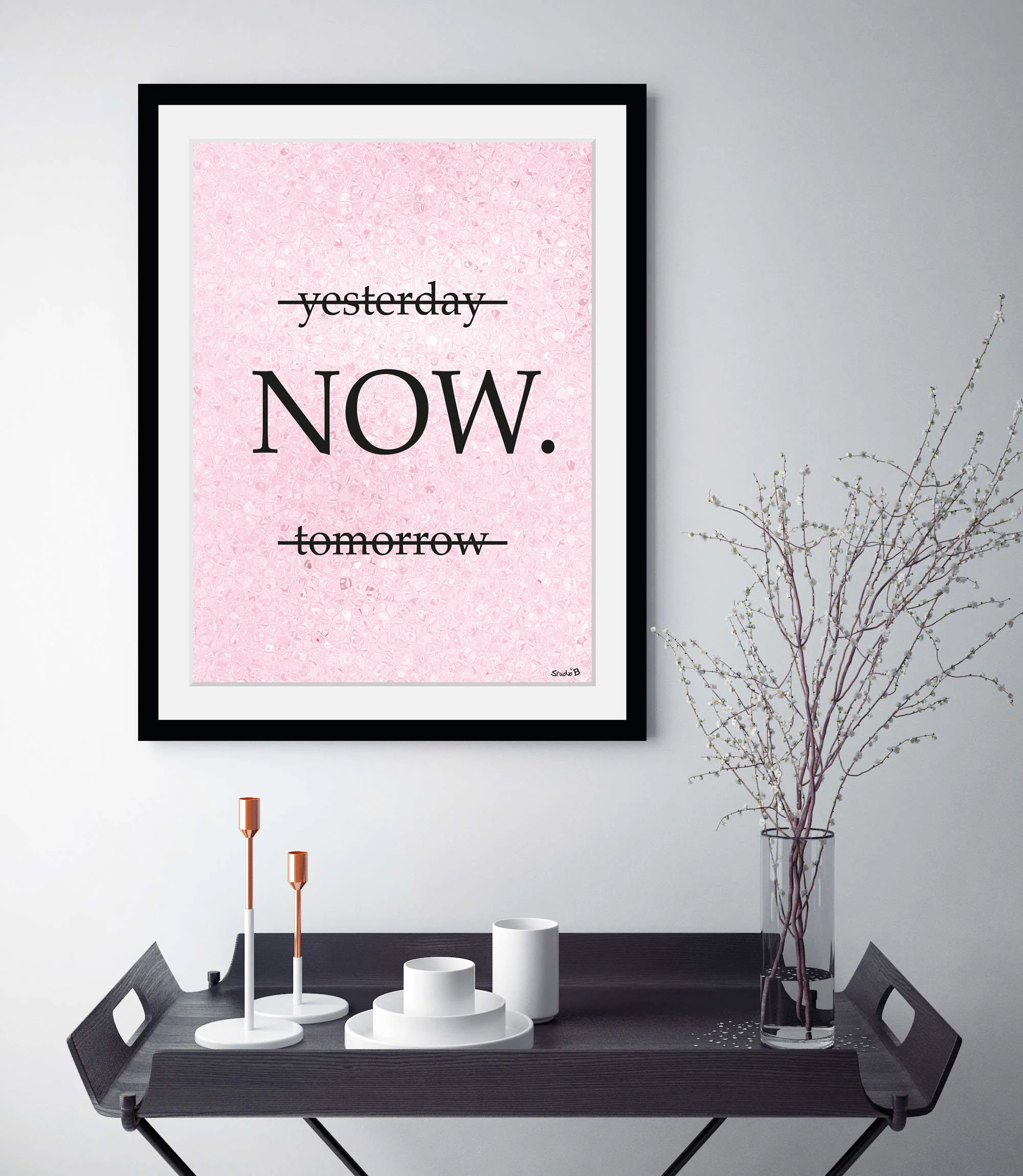 queence Bild "NOW.", Schriftzüge-Schriftzug-Sprüche & Texte-Motivationsbild günstig online kaufen