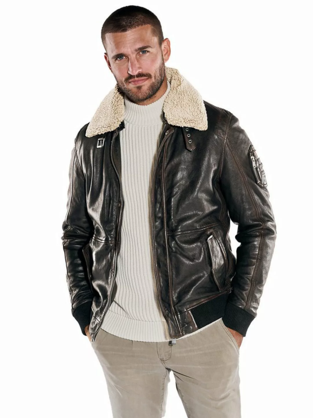 emilio adani Lederjacke Lederjacke slim fit günstig online kaufen