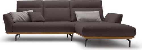 Creation BY ROLF BENZ Ecksofa »CR.460«, Sockel in Nussbaum, Winkelfüße in U günstig online kaufen
