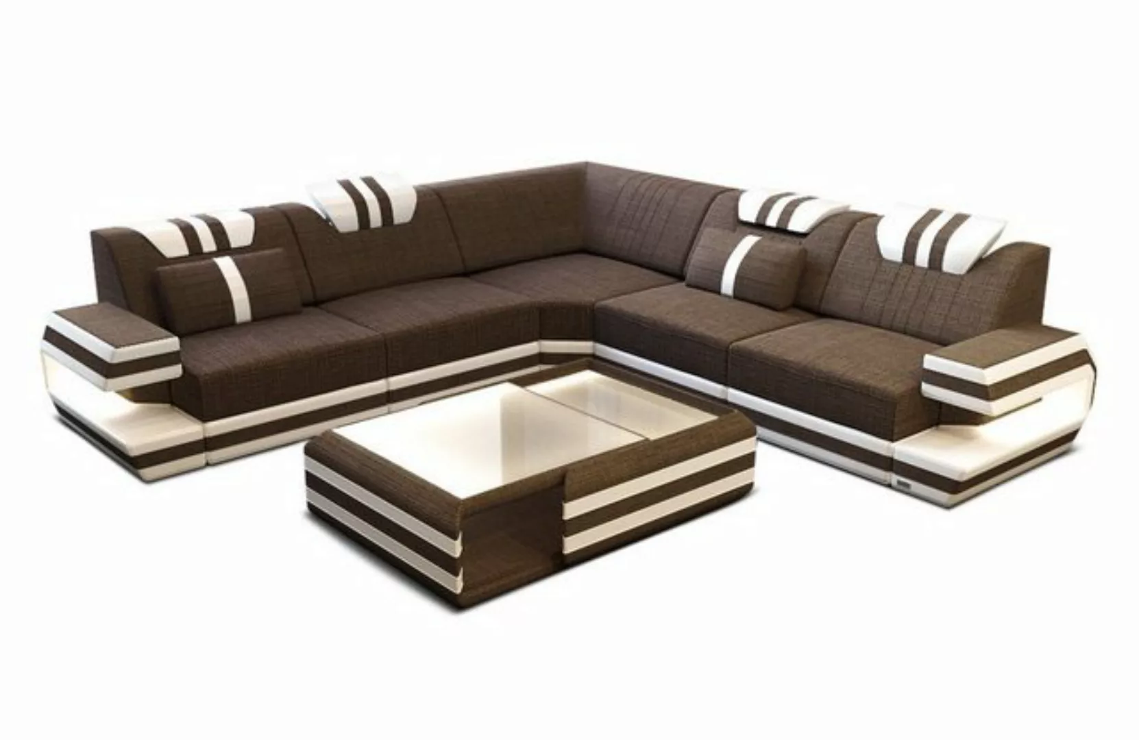 Sofa Dreams Ecksofa Designer Polster Stoff Sofa Ragusa L Form H Struktursto günstig online kaufen