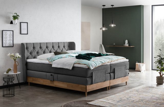 Belanoti Boxspringbett EON (Boxspringbett 180x200 elektrisch verstellbar Be günstig online kaufen