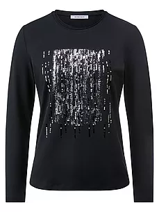 Rundhals-Shirt Peter Hahn schwarz günstig online kaufen