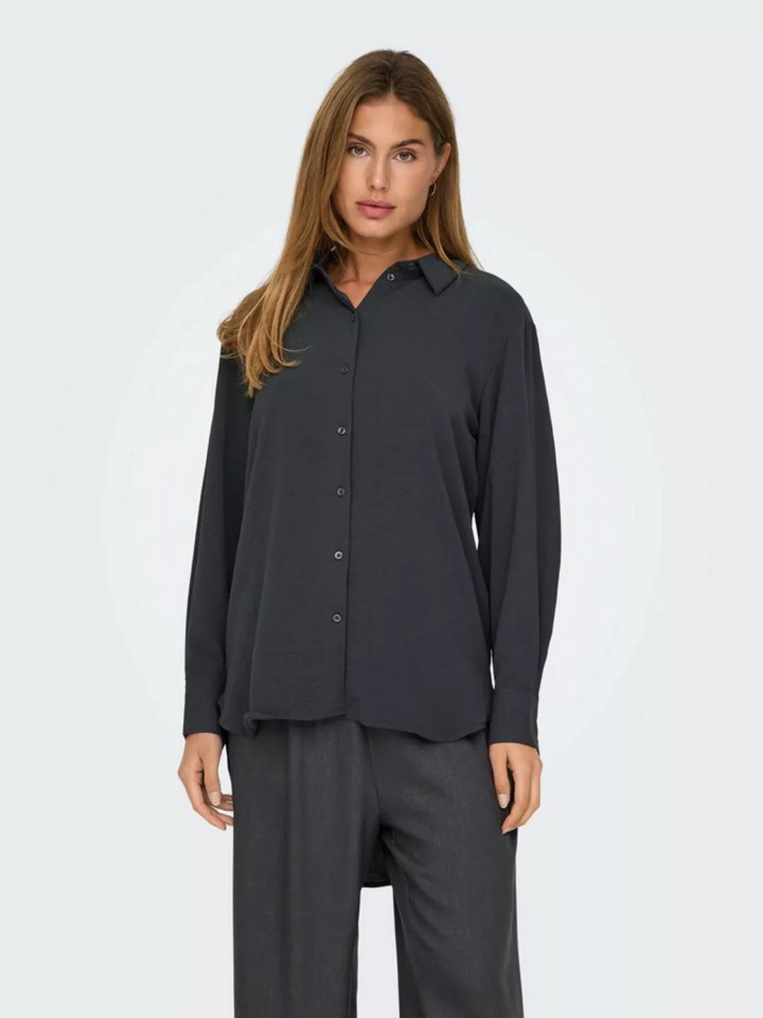 JACQUELINE de YONG Blusenshirt Bluse Hemdkragen Langarm Knopfleiste 8177 in günstig online kaufen