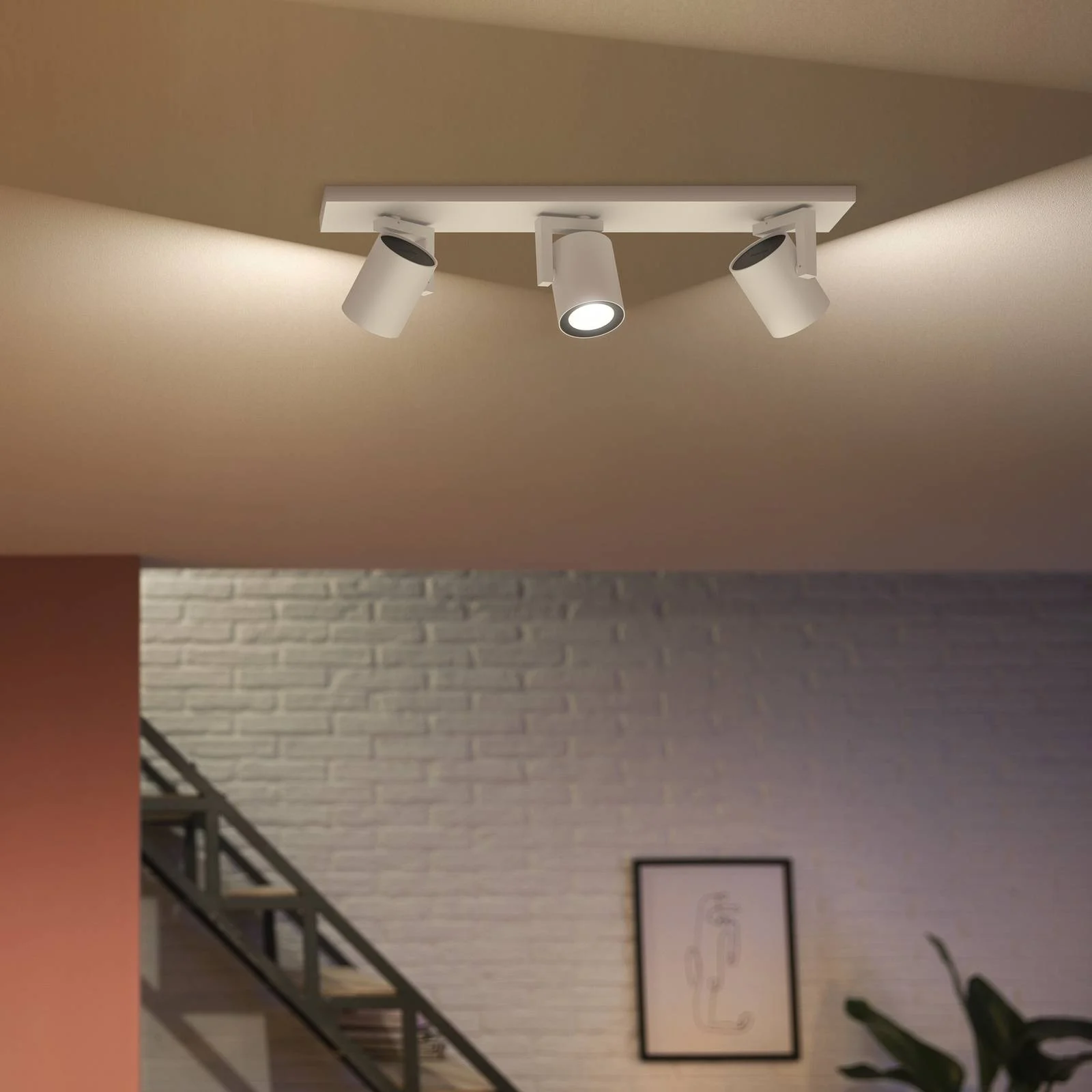 Philips Hue LED-Deckenstrahler Argenta, weiß, 3-flg. RGB CCT günstig online kaufen