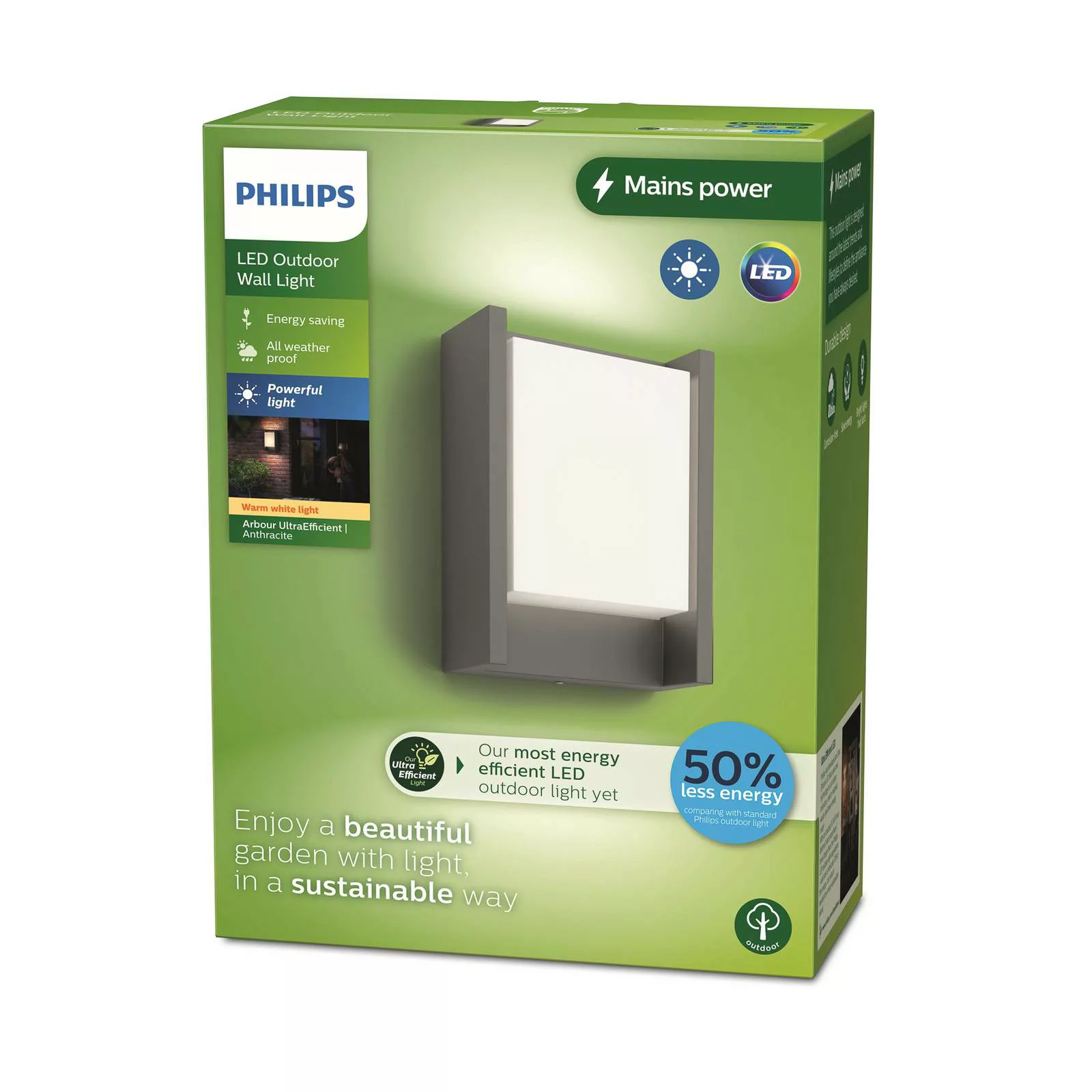Philips LED-Außenwandleuchte Arbour UE, 2.700 K günstig online kaufen