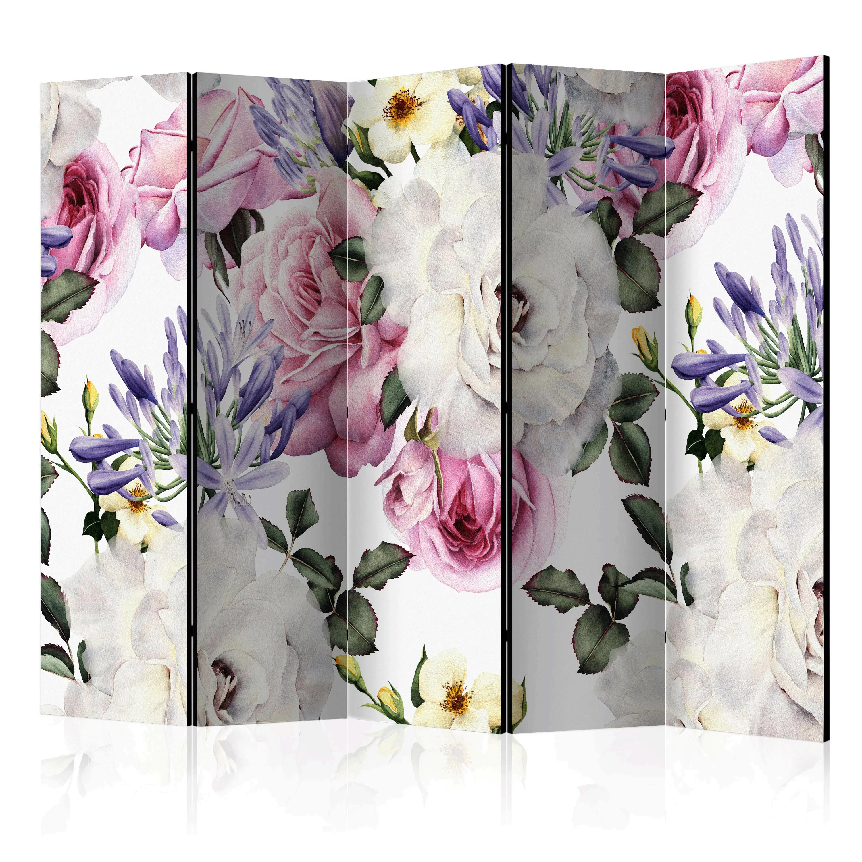 5-teiliges Paravent - Floral Glade Ii [room Dividers] günstig online kaufen
