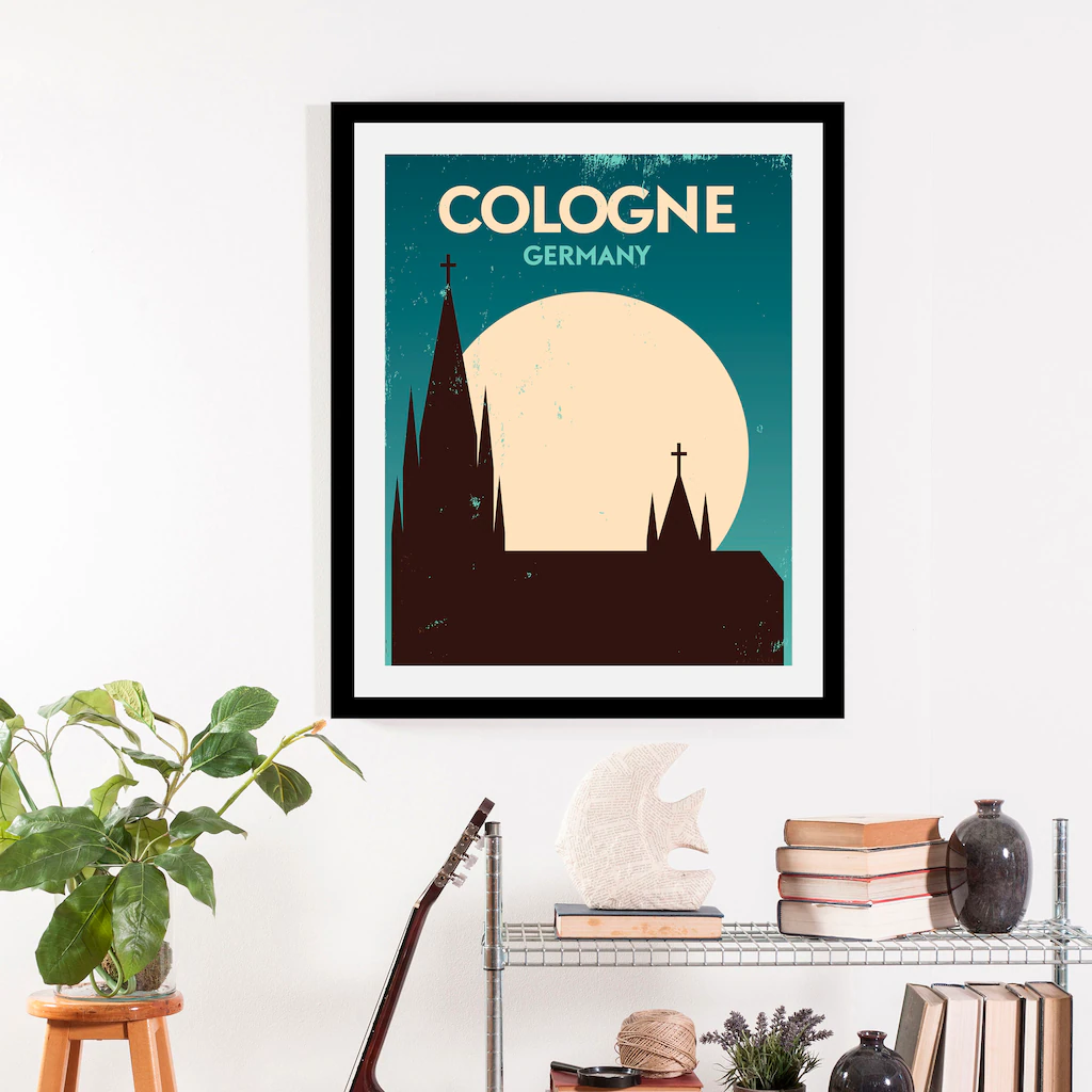 queence Bild »Cologne«, Stadt, (1 St.), gerahmt günstig online kaufen