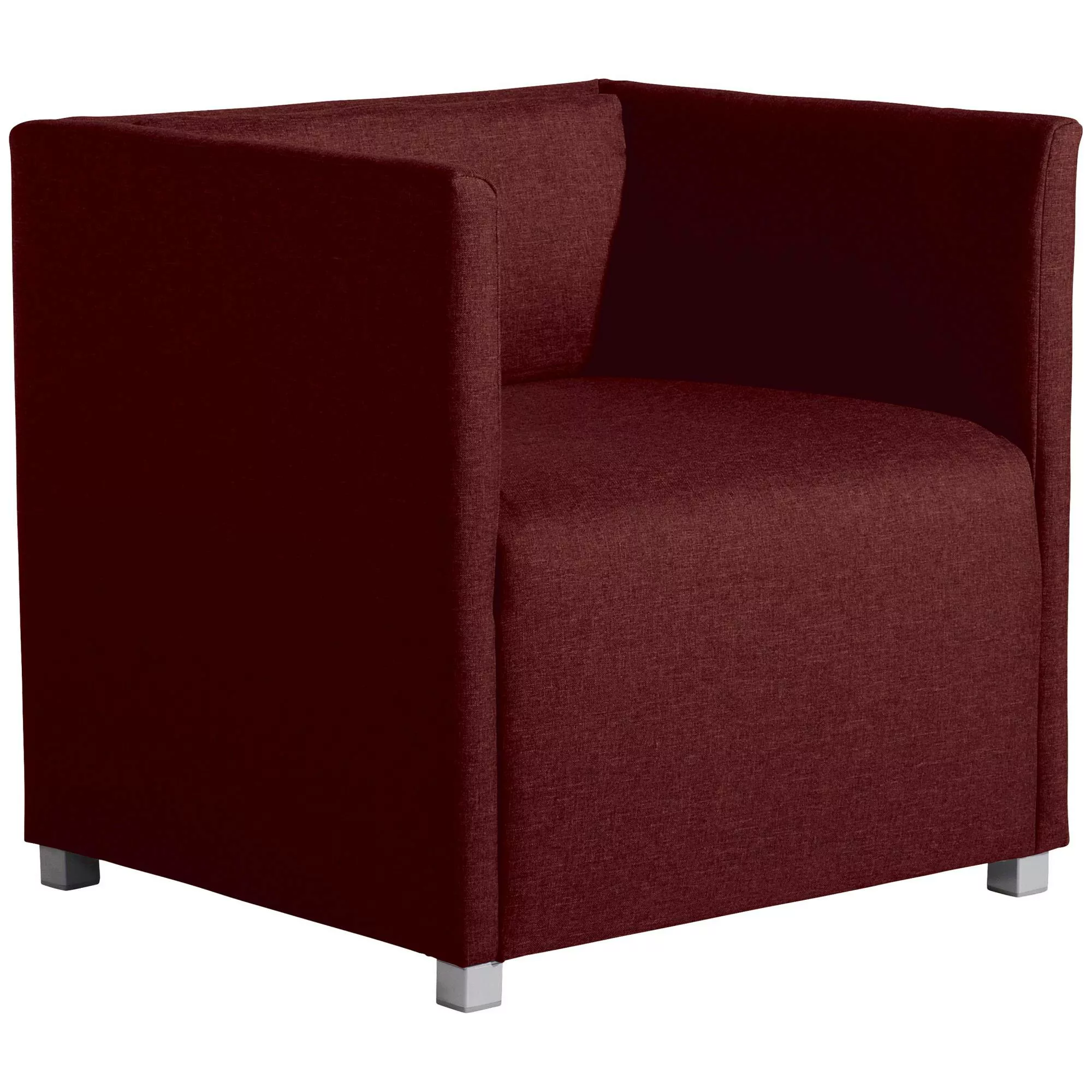 Max Winzer Sessel Equal Flachgewebe - Rot günstig online kaufen