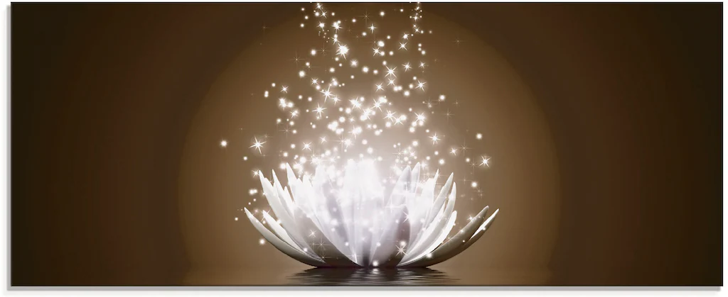 Artland Glasbild "Magie der Lotus-Blume", Blumen, (1 St.), in verschiedenen günstig online kaufen