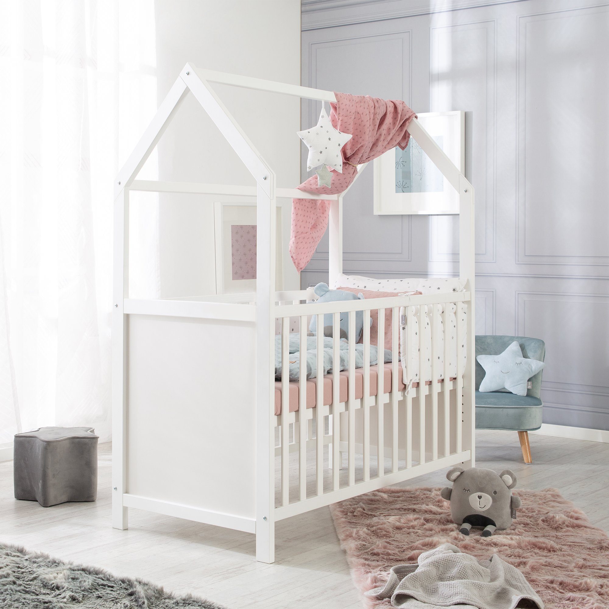 roba® Babybett Hausbett, Babybett & Beistellbett, günstig online kaufen