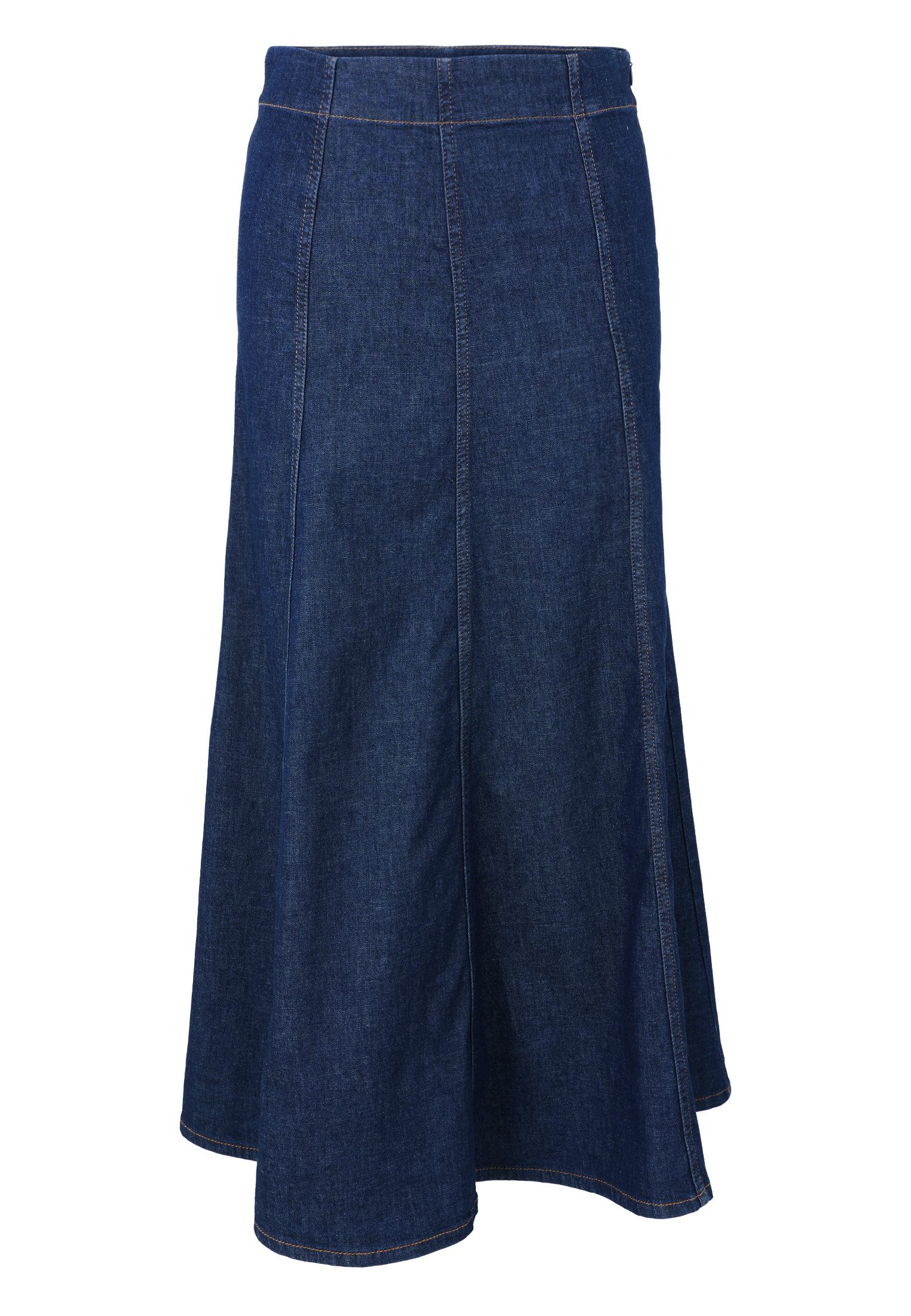 Zero Midirock zero Damen Maxi-Jeansrock ausgestellt günstig online kaufen