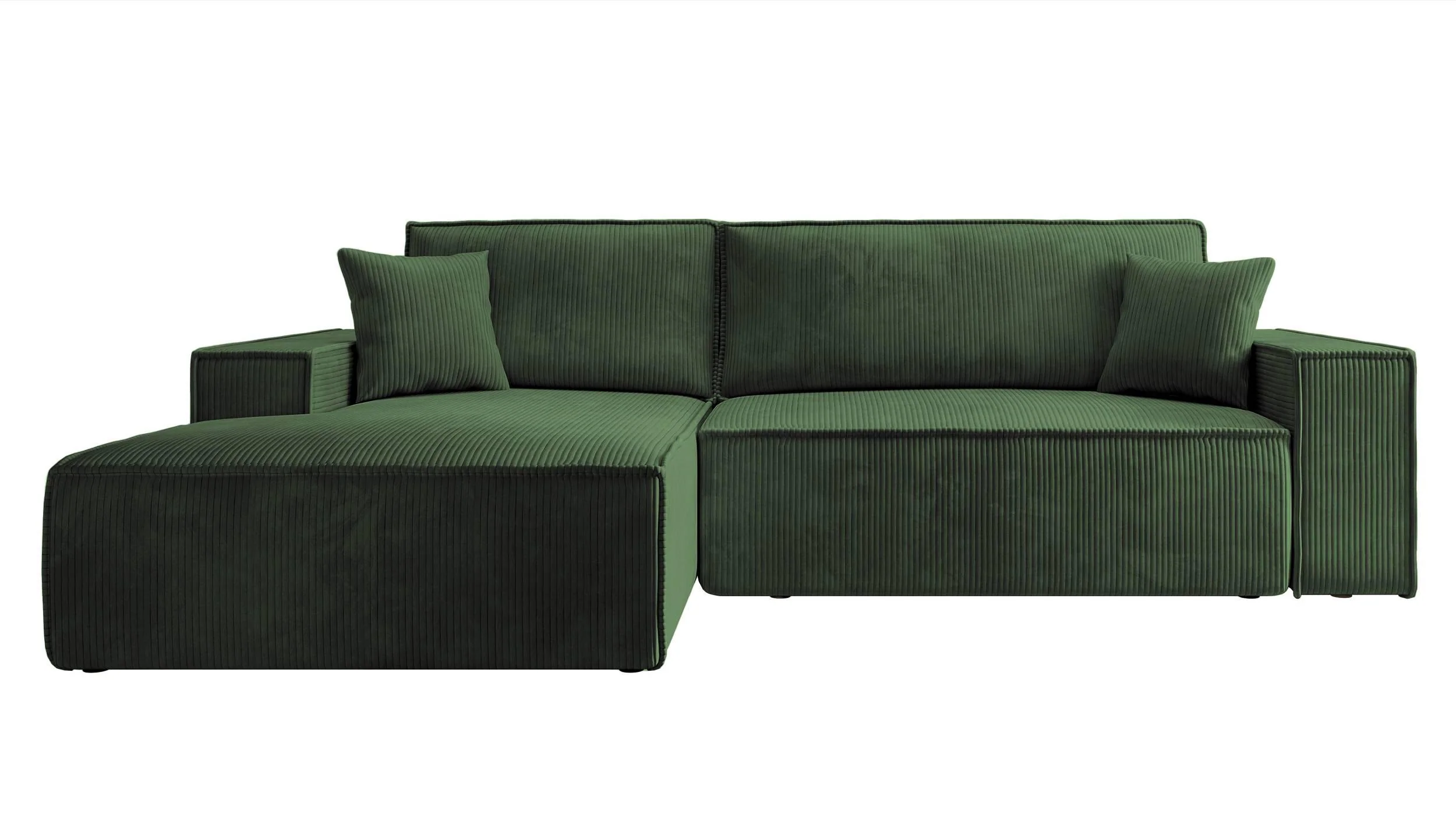 NADUVI Collection | Ecksofa Galine New links Rippenstoff mit Schlaffunktion günstig online kaufen