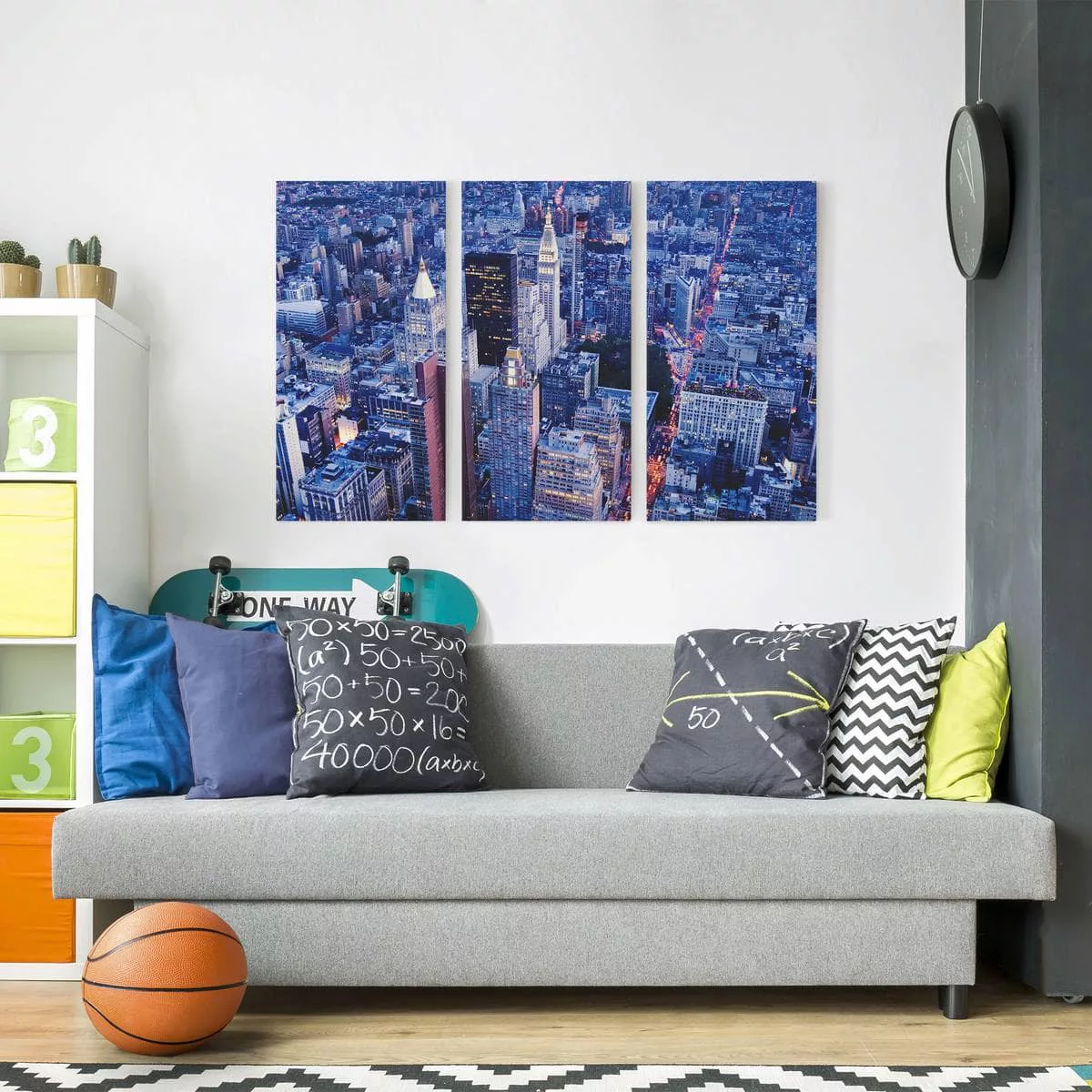 3-teiliges Leinwandbild Architektur & Skyline - Querformat Big Apple günstig online kaufen