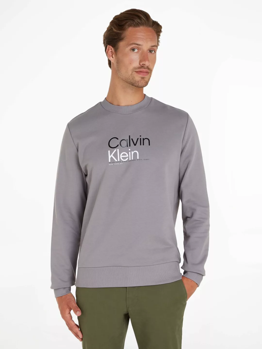 Calvin Klein Sweatshirt MULTI COLOR LOGO SWEATSHIRT mit Markenlabel günstig online kaufen