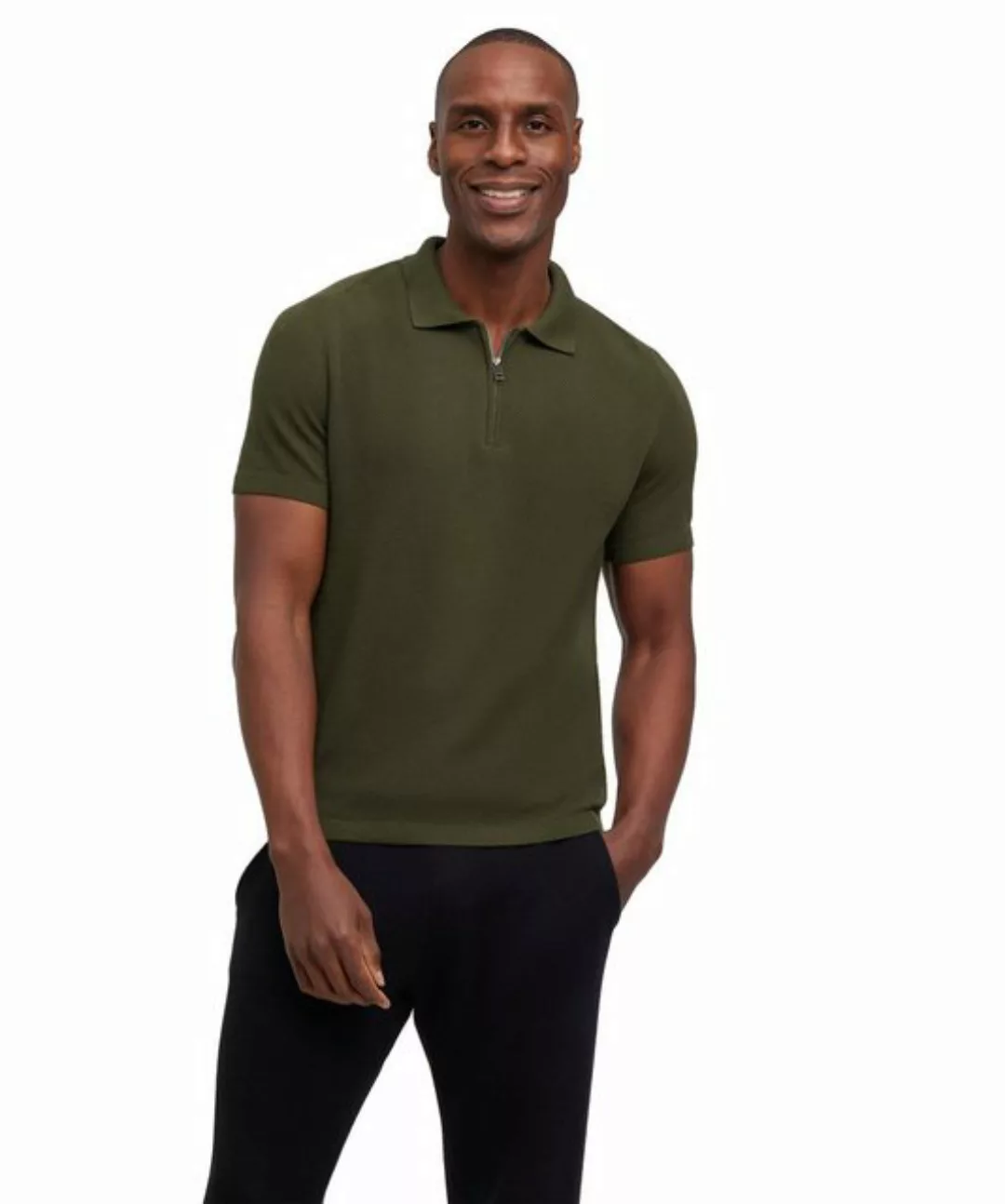 FALKE Poloshirt Strickstruktur in Mesh-Optik günstig online kaufen