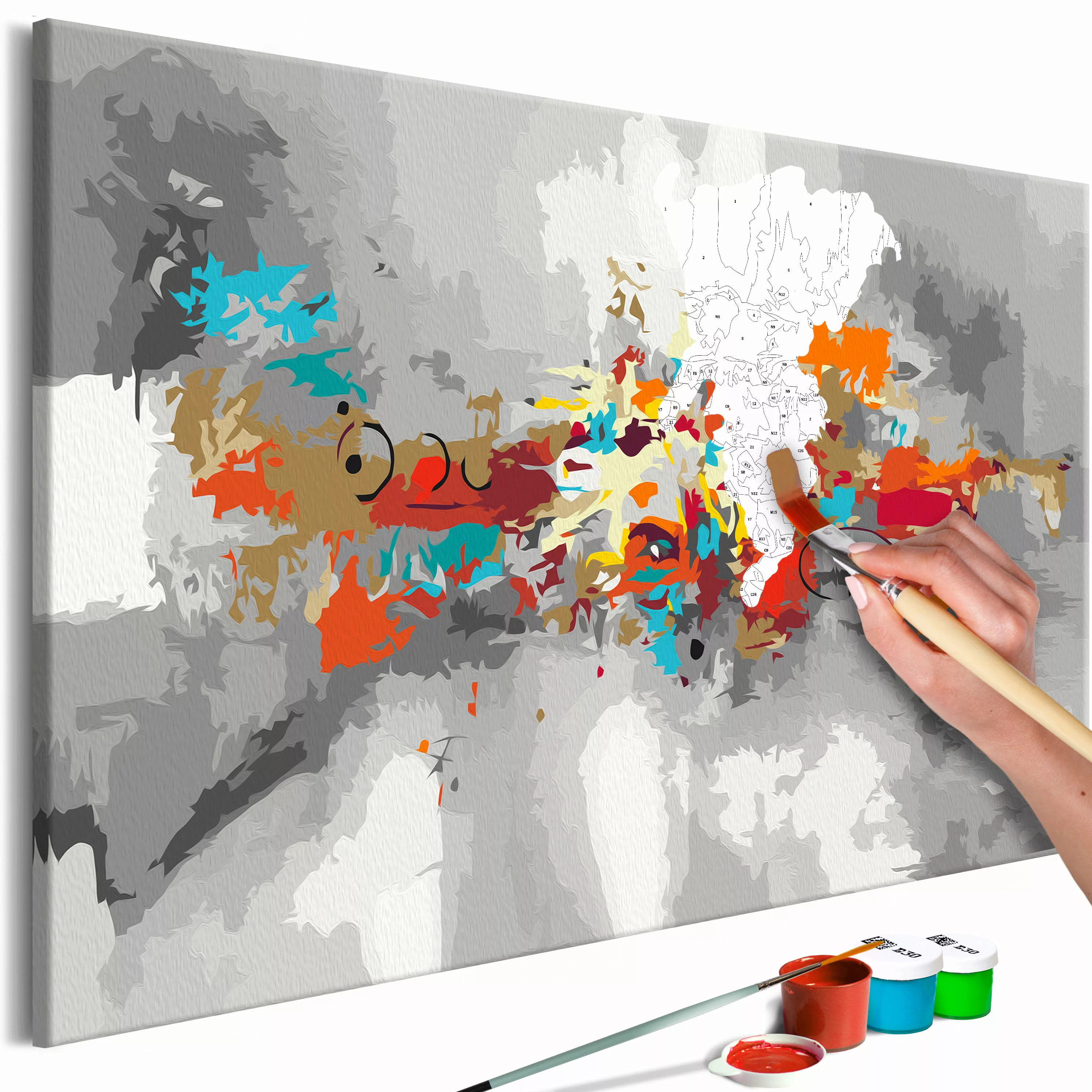 Malen Nach Zahlen - Abstrakte Kunst günstig online kaufen