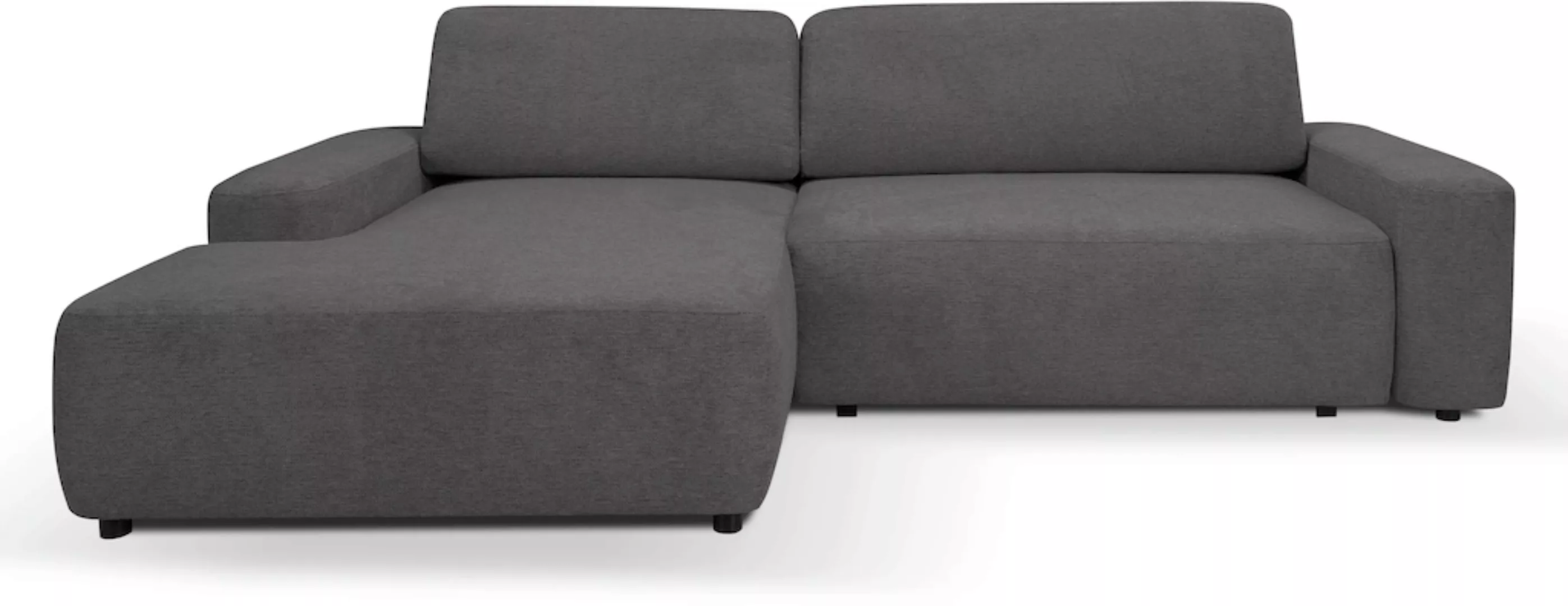 WERK2 Ecksofa "Bully L-Form", Curvy Trend Ecksofa mit Schlaffunktion in wei günstig online kaufen