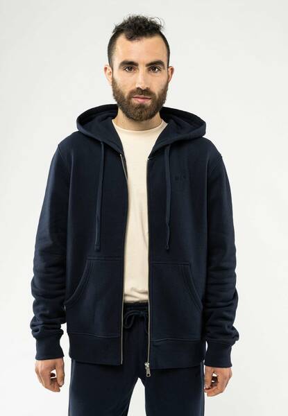 Herren Hoodiejacke Mit Reißverschluss Devadas - Fairtrade Cotton & Gots Zer günstig online kaufen