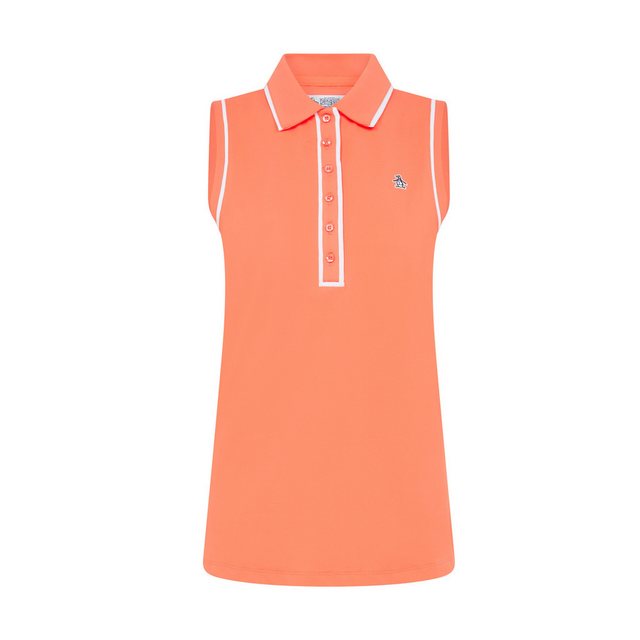 Original Penguin Poloshirt Penguin Golf Polo Veronica Sleeveless Coral Quar günstig online kaufen