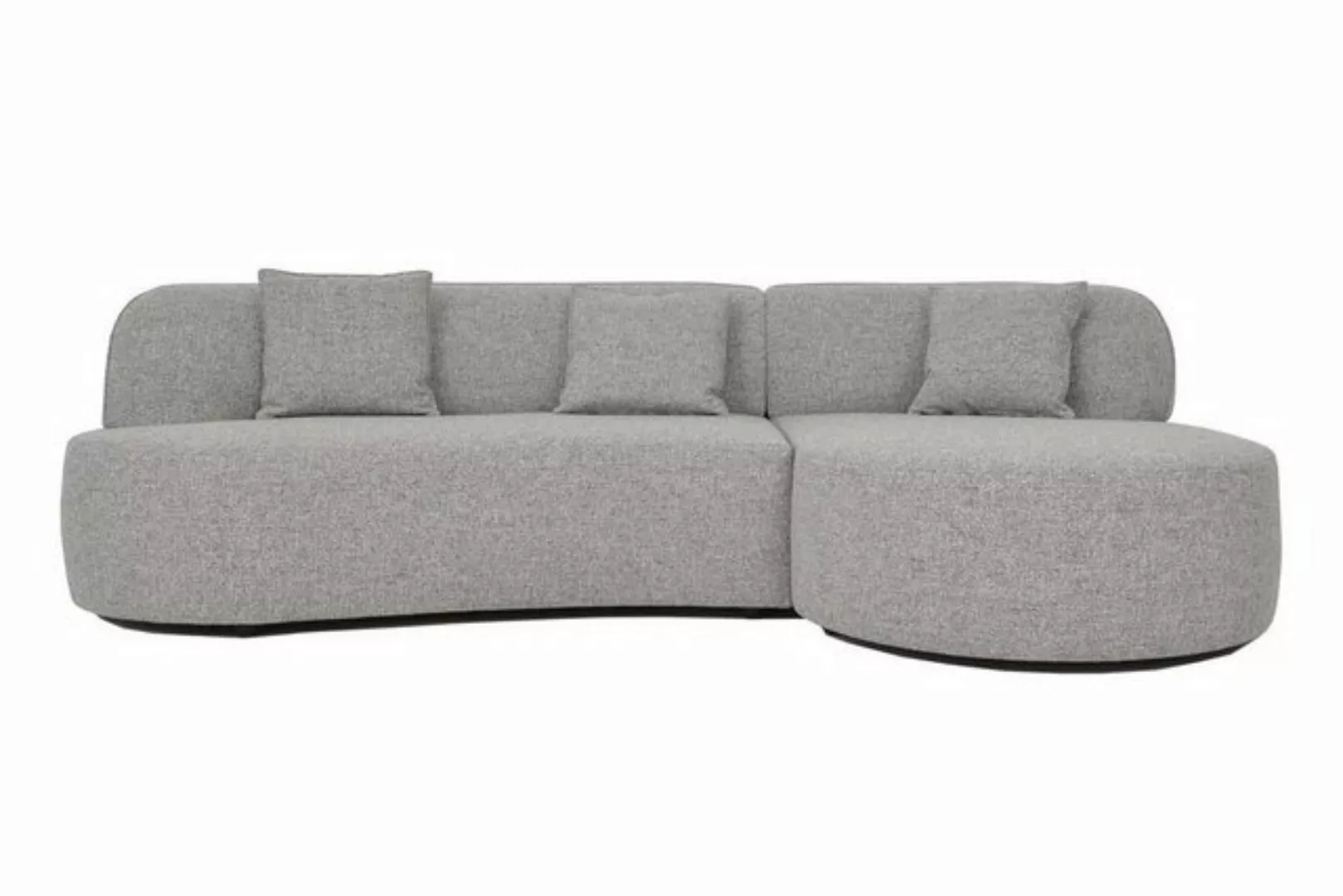 daslagerhaus living Big-Sofa Ecksofa Alexa Stoff grau günstig online kaufen