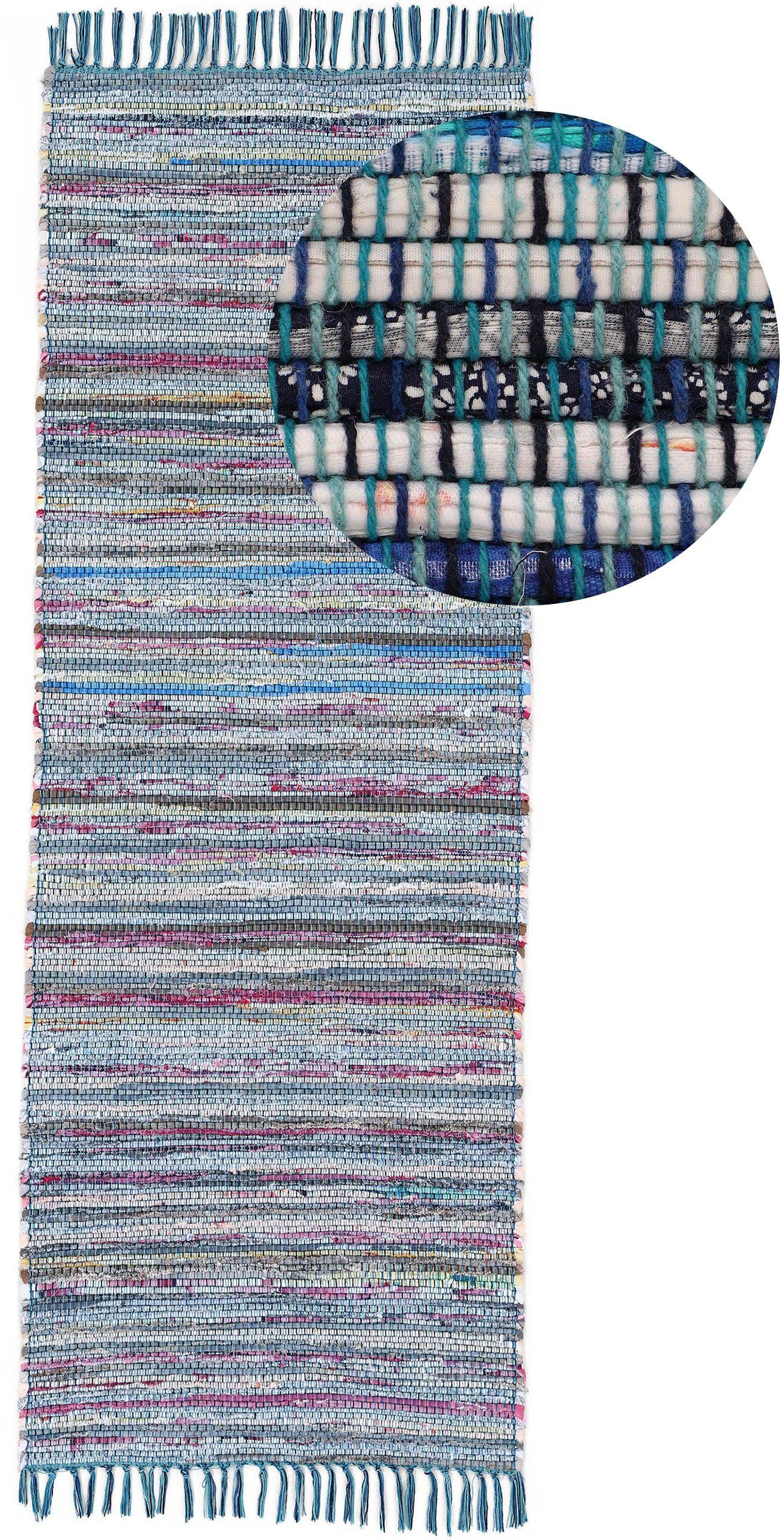 carpetfine Teppich »Kelim Chindi, Wendeteppich«, rechteckig, 6 mm Höhe, han günstig online kaufen