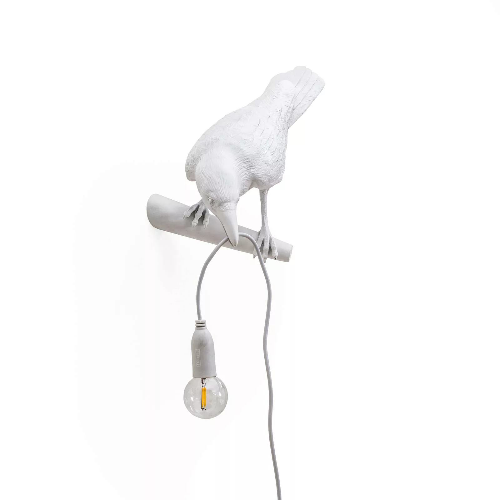 SELETTI Bird Lamp LED-Dekowandleuchte, links, weiß günstig online kaufen
