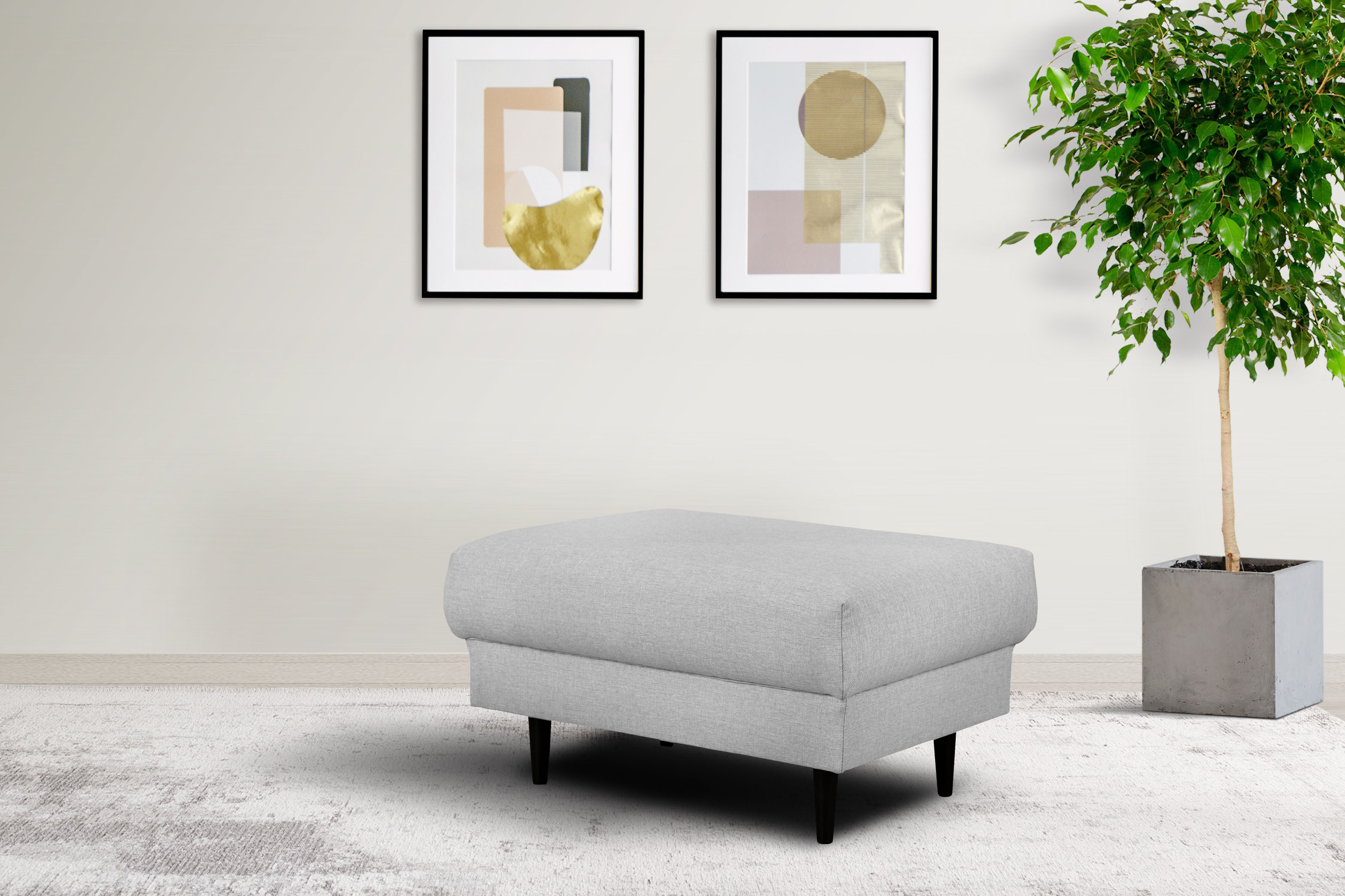 Home affaire Polsterhocker "VEYRAS Sitzhocker, Maße B/T/H: 90/65/46 cm", mi günstig online kaufen
