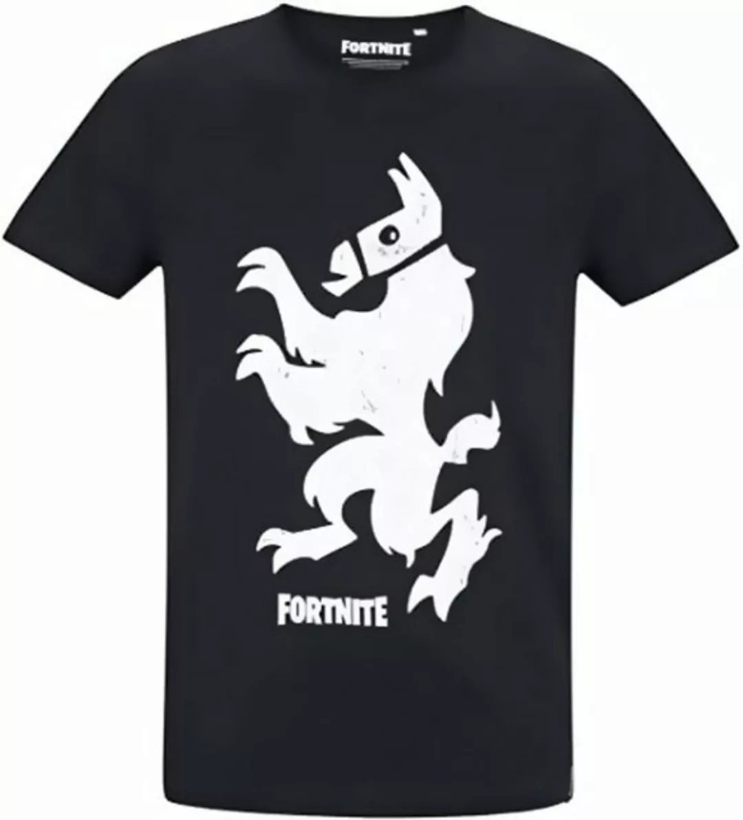 T-Shirt Fortnite T-Shirt mit Vintage-Druck schwarz - weiß Erwachsene + Juge günstig online kaufen