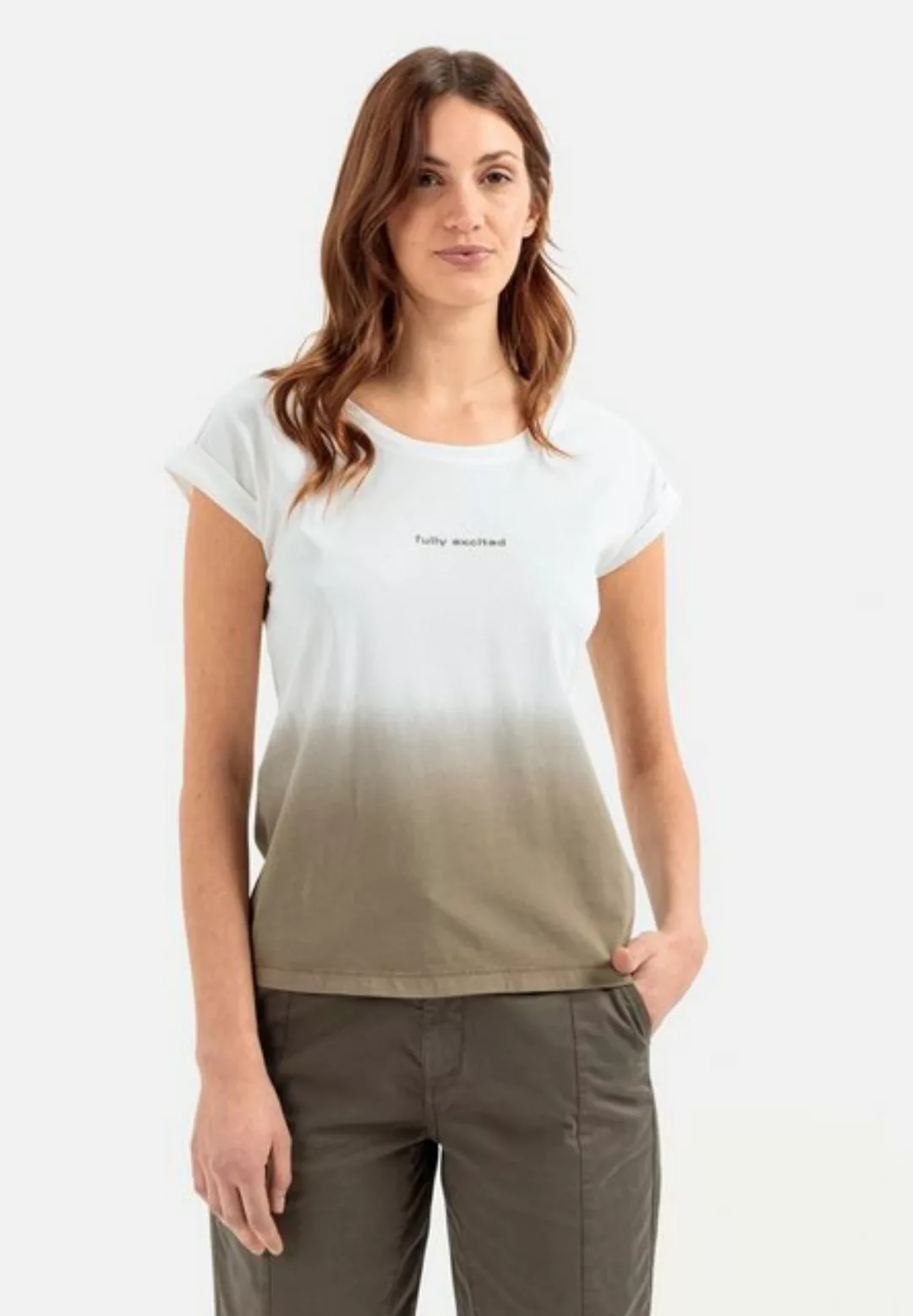 camel active T-Shirt in Dip-Dye Optik günstig online kaufen