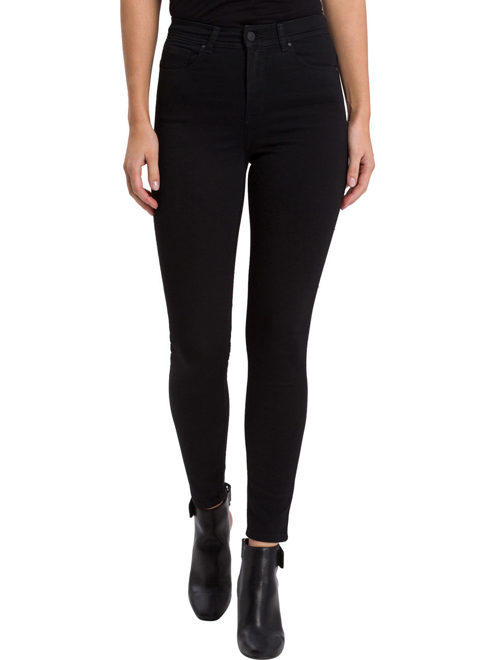 Cross Jeans Damen Jeans Judy - Super Skinny Fit - Schwarz - Black günstig online kaufen