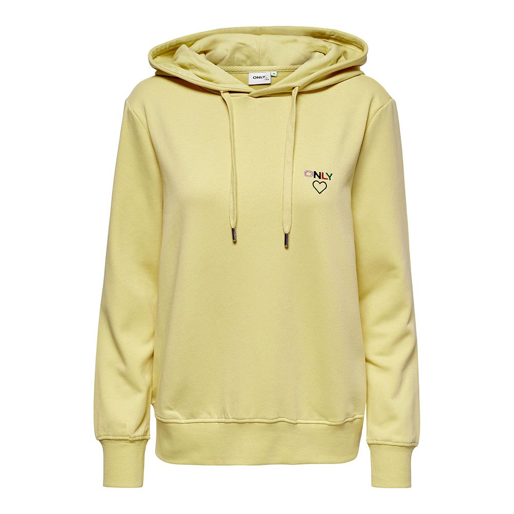 Only Noomi Logo Kapuzenpullover XL Straw / Print Only Logo günstig online kaufen