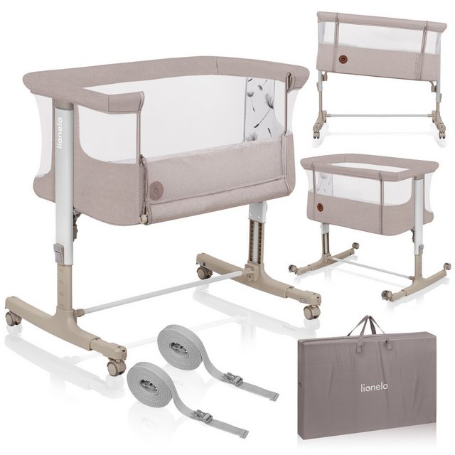 lionelo Baby-Reisebett AURORA, 3-in-1: Beistellbett, Babywiege, freistehend günstig online kaufen