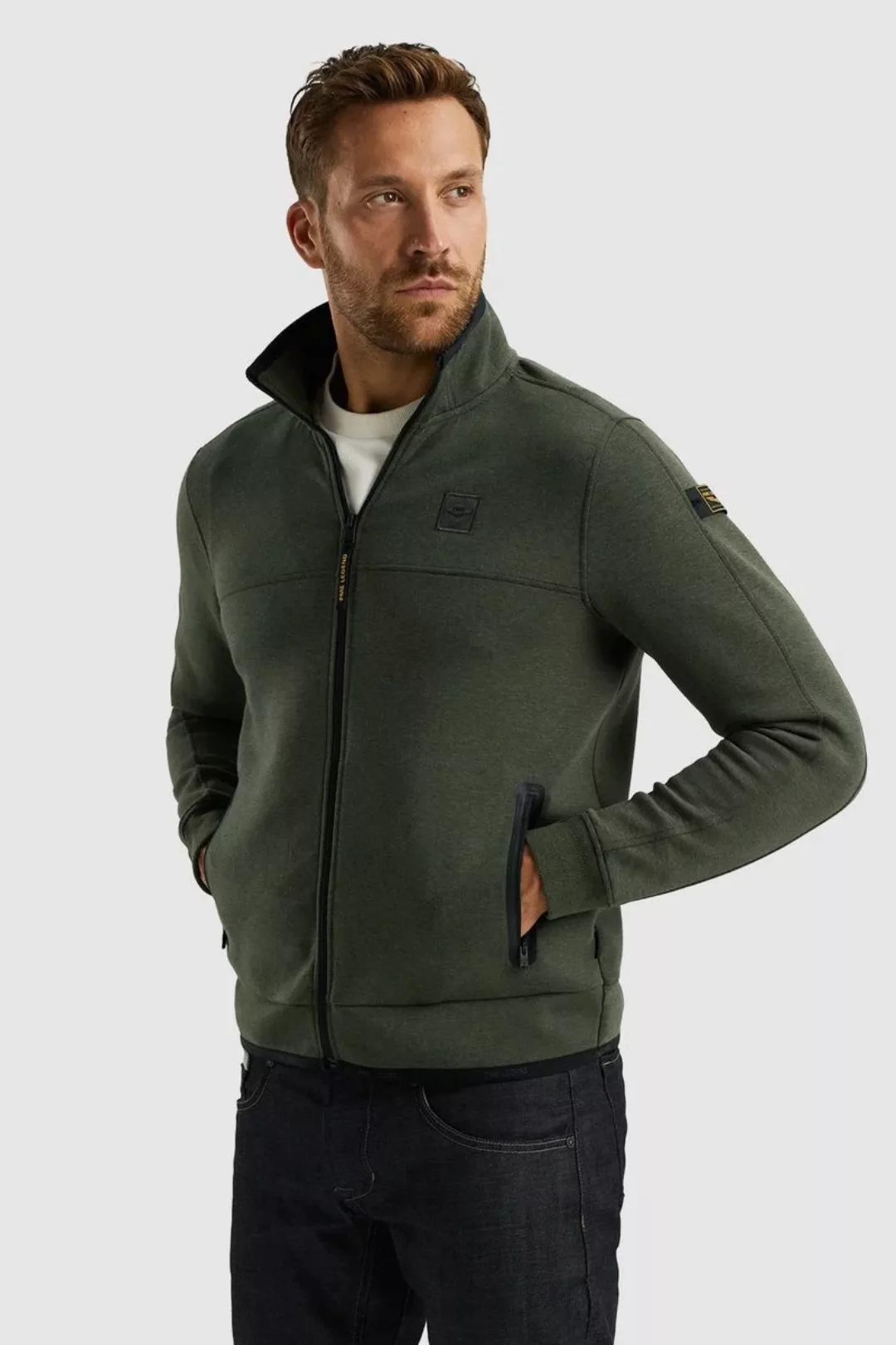 PME Legend Strickjacke Interlock Dunkelgrün - Größe XXL günstig online kaufen