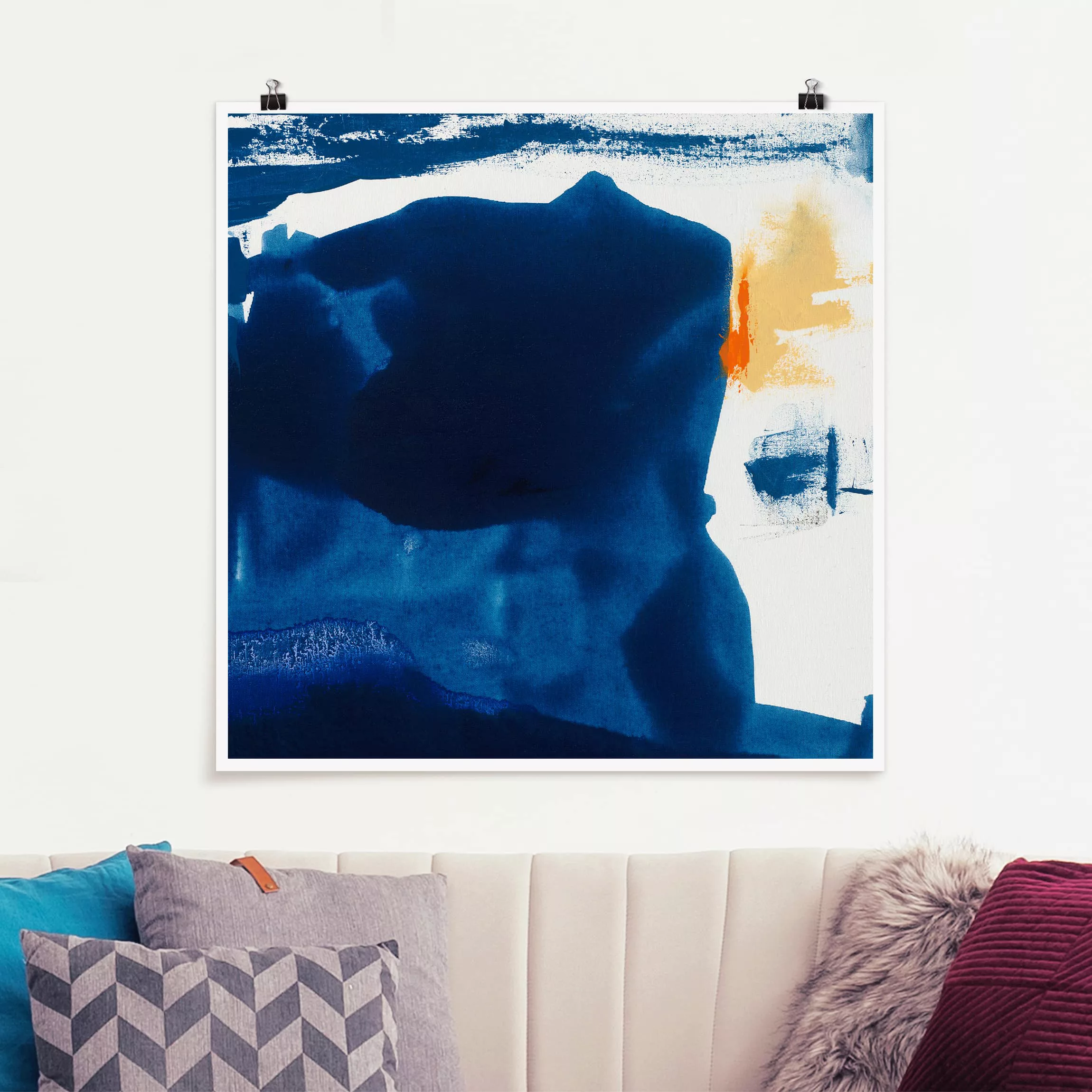 Poster Abstrakt - Quadrat Tag am Meer II günstig online kaufen