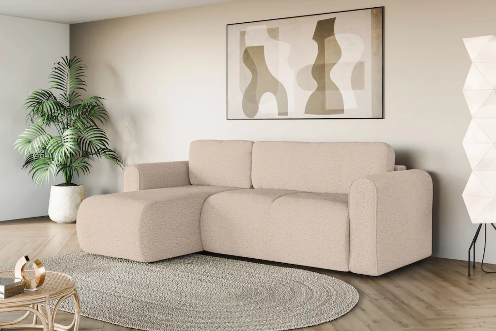 INOSIGN Ecksofa "Ecksofa Zacharia wahlweise mit Bettfunktion, BxTxH 250x166 günstig online kaufen